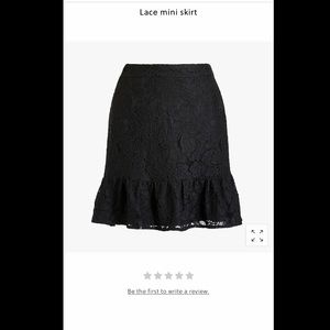 J. Crew Lace Mini Skirt